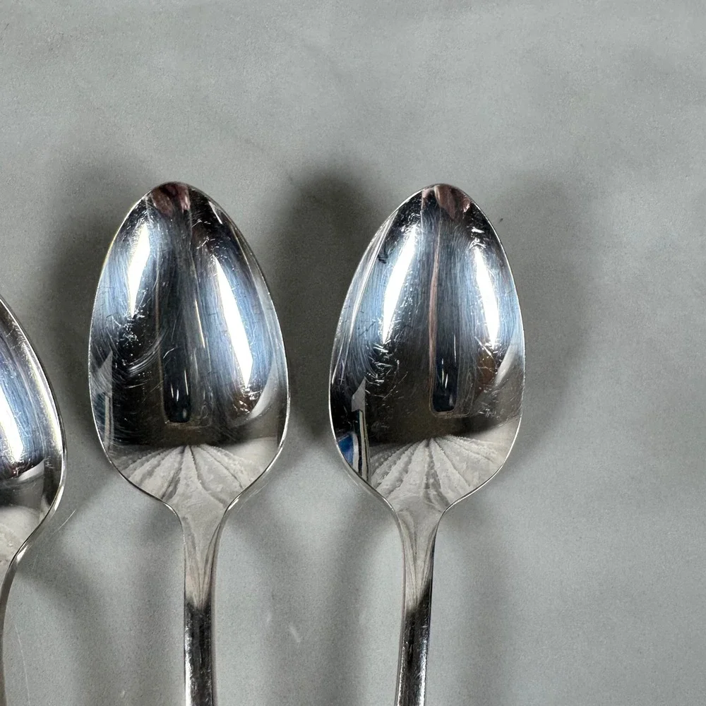 Set of 4 Oneida Simeon L & George‎ H Rogers Silver Plated Teaspoons Lot 2